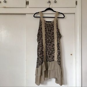 Balcony and bed silk dress